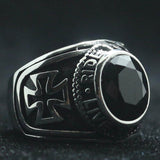 Bague Templier<br> Live to Live Noire