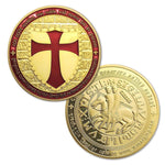 croix sur piece monnaie templier
