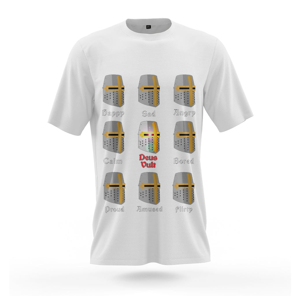 T-shirt Deus Vult - Croix Des Templiers Et Croix De Jérusalem - Coupe Classique Et Confortable - 6
